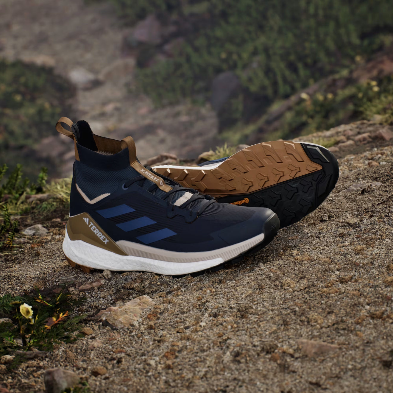 Adidas Terrex Men's Free Hiker 2.0 Hiking Shoe Legend Ink / Wonder Steel