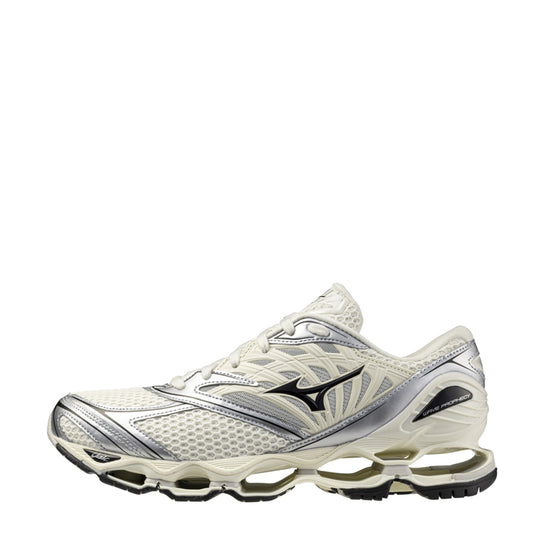 Mizuno Men's Wave Prophecy LS Pristine / Black / Silver