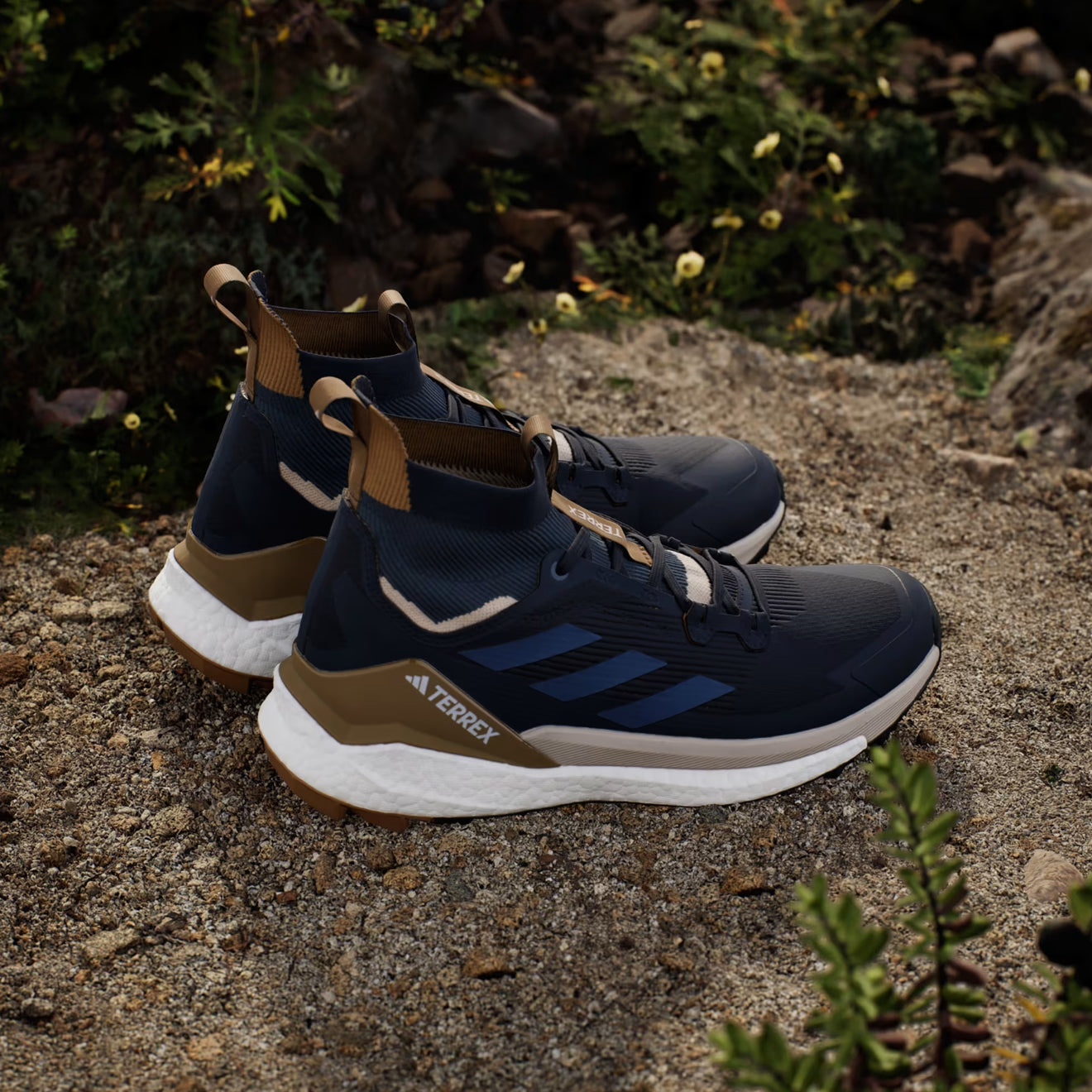 Adidas Terrex Men's Free Hiker 2.0 Hiking Shoe Legend Ink / Wonder Steel