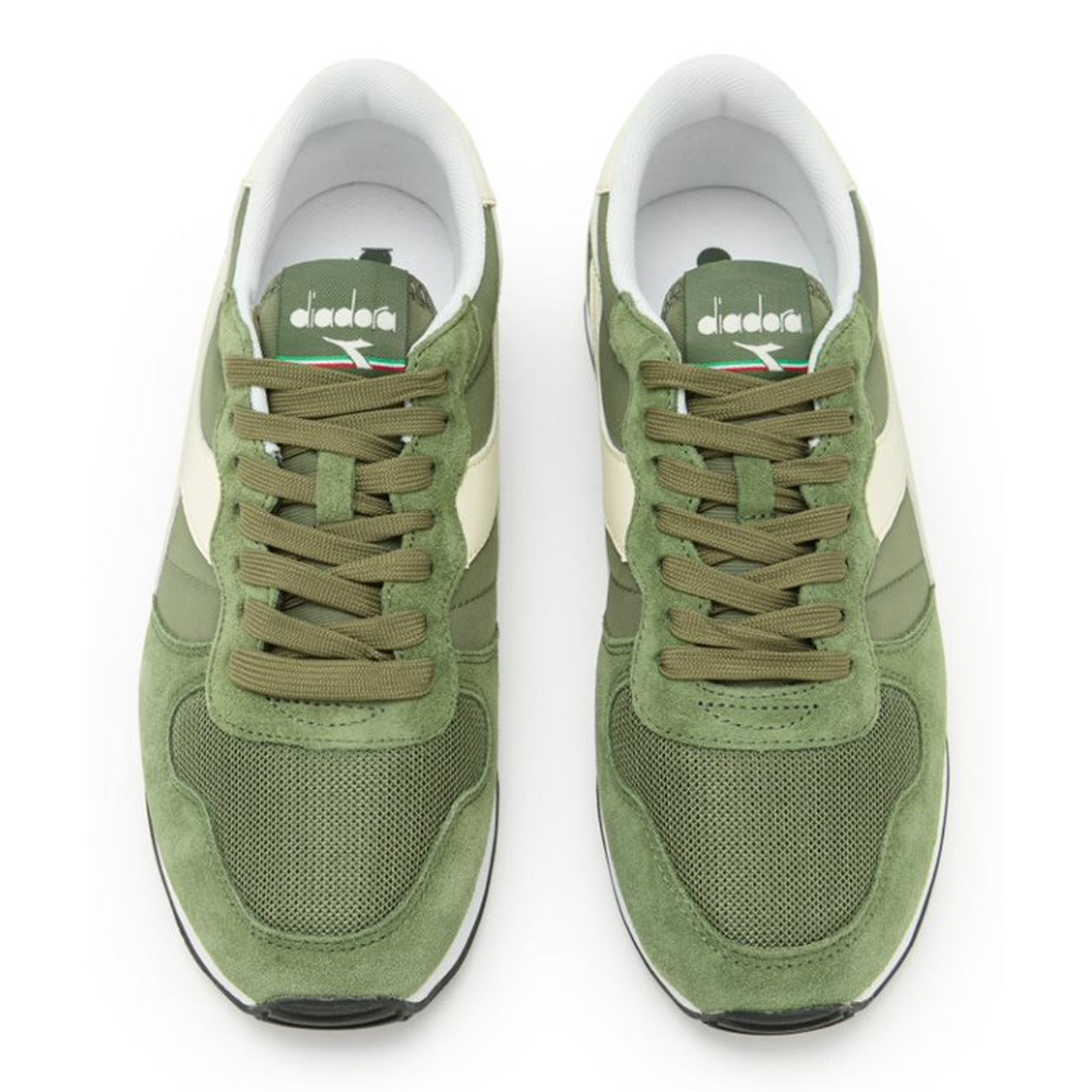 Diadora Men's Camaro Trainers Olivine / Whisper White