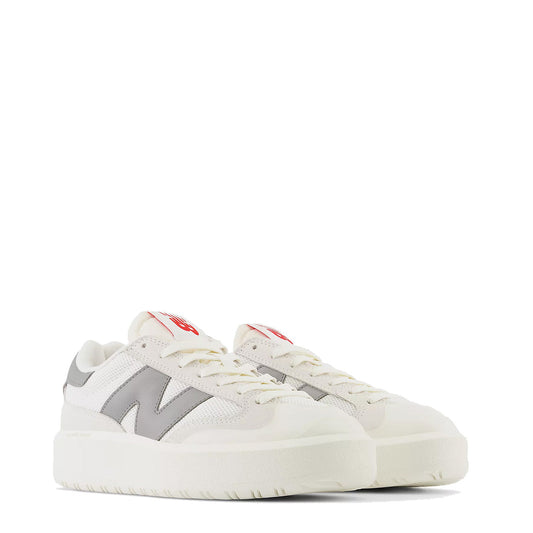 New Balance Womens CT302 Trainers Sea Salt / Shadow Grey / Team Red