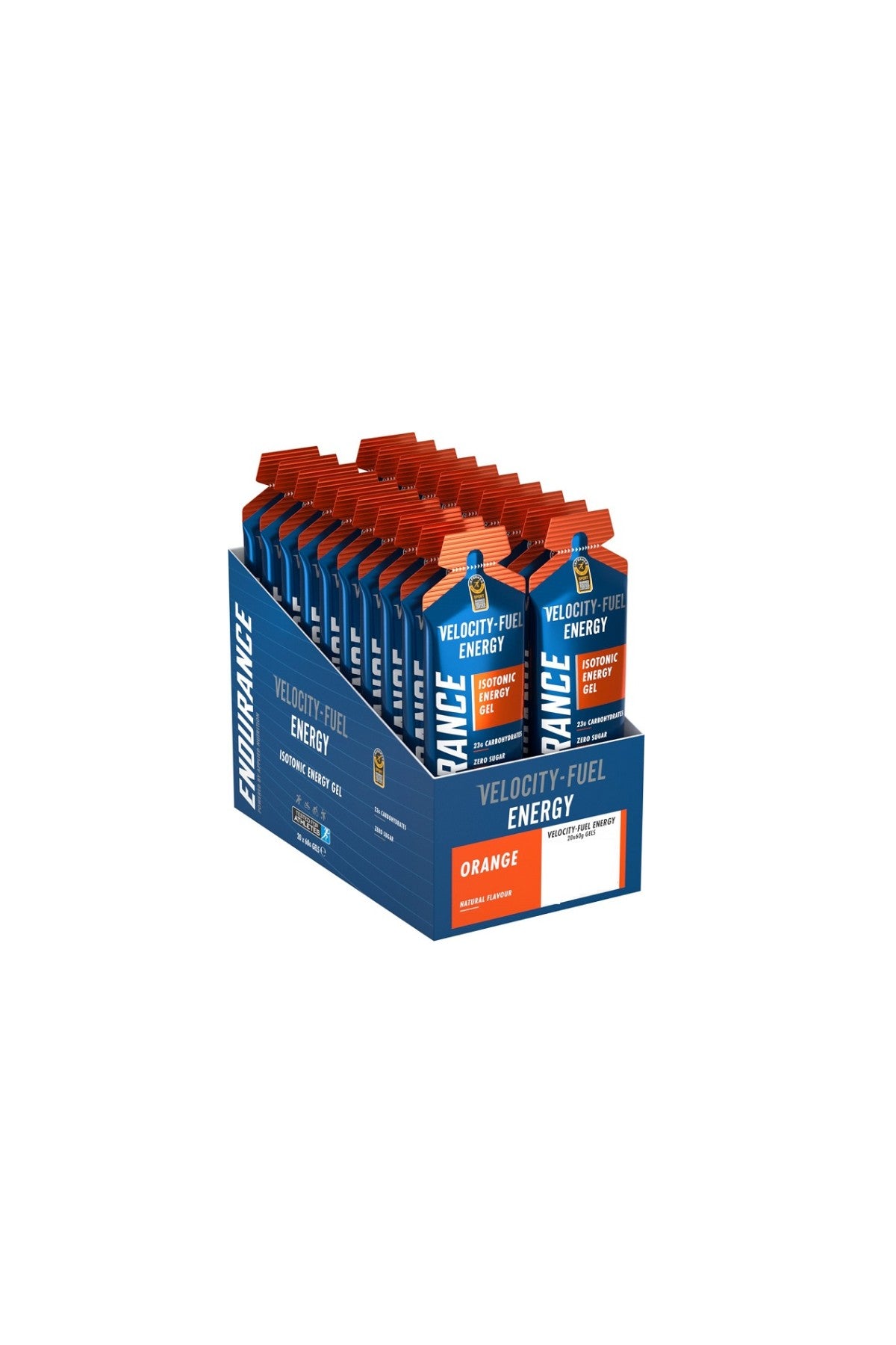 Endurance Energy Isotonic Energy Gel, Orange - 20 x 60g