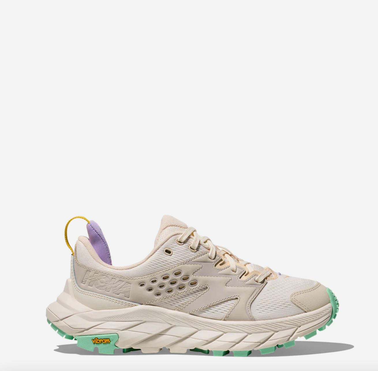 Hoka Women's Anacapa Breeze Low Trainer Alabaster / Mint Fluorite