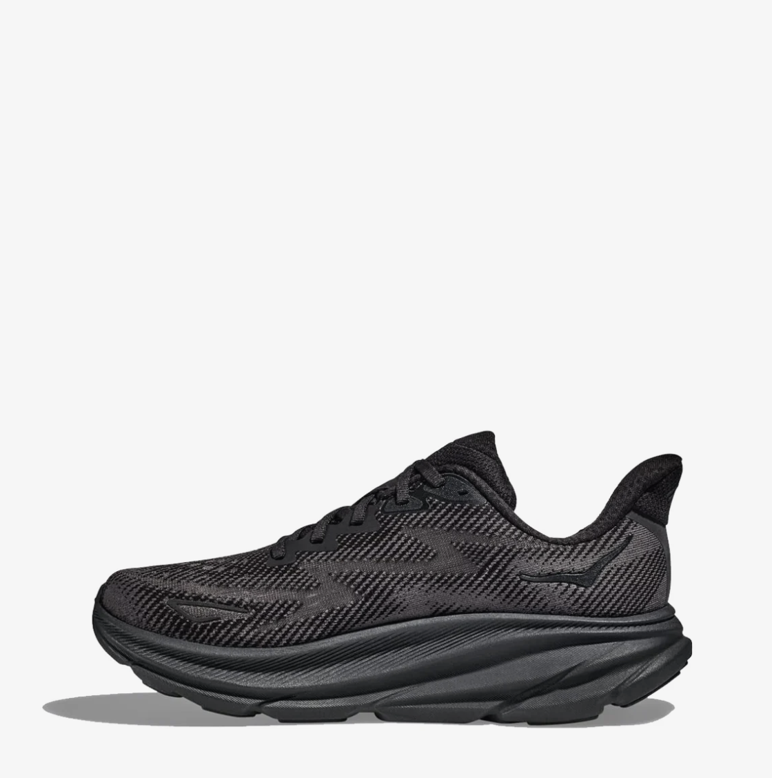 Hoka Womens Clifton 9 Trainer Black / Black