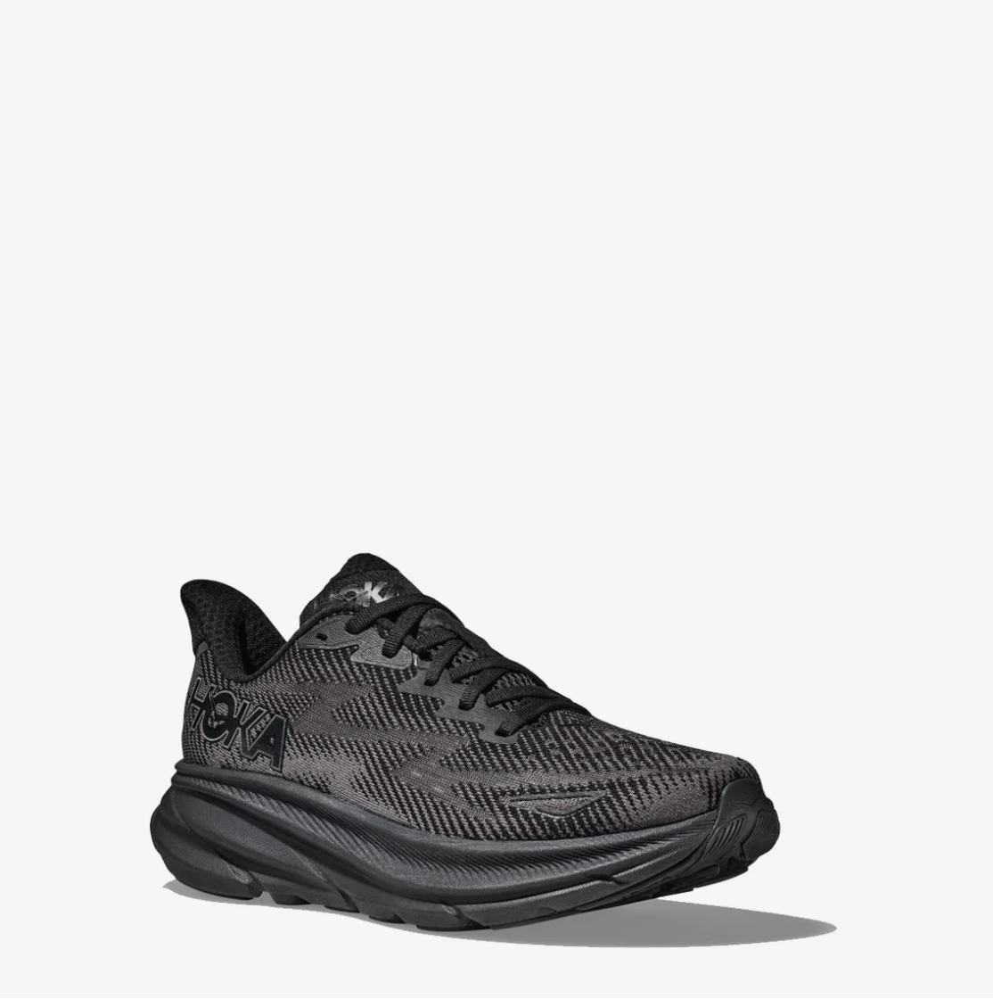 Hoka Womens Clifton 9 Trainer Black / Black