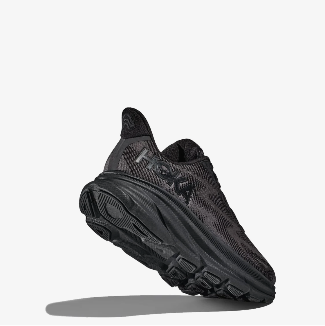 Hoka Womens Clifton 9 Trainer Black / Black
