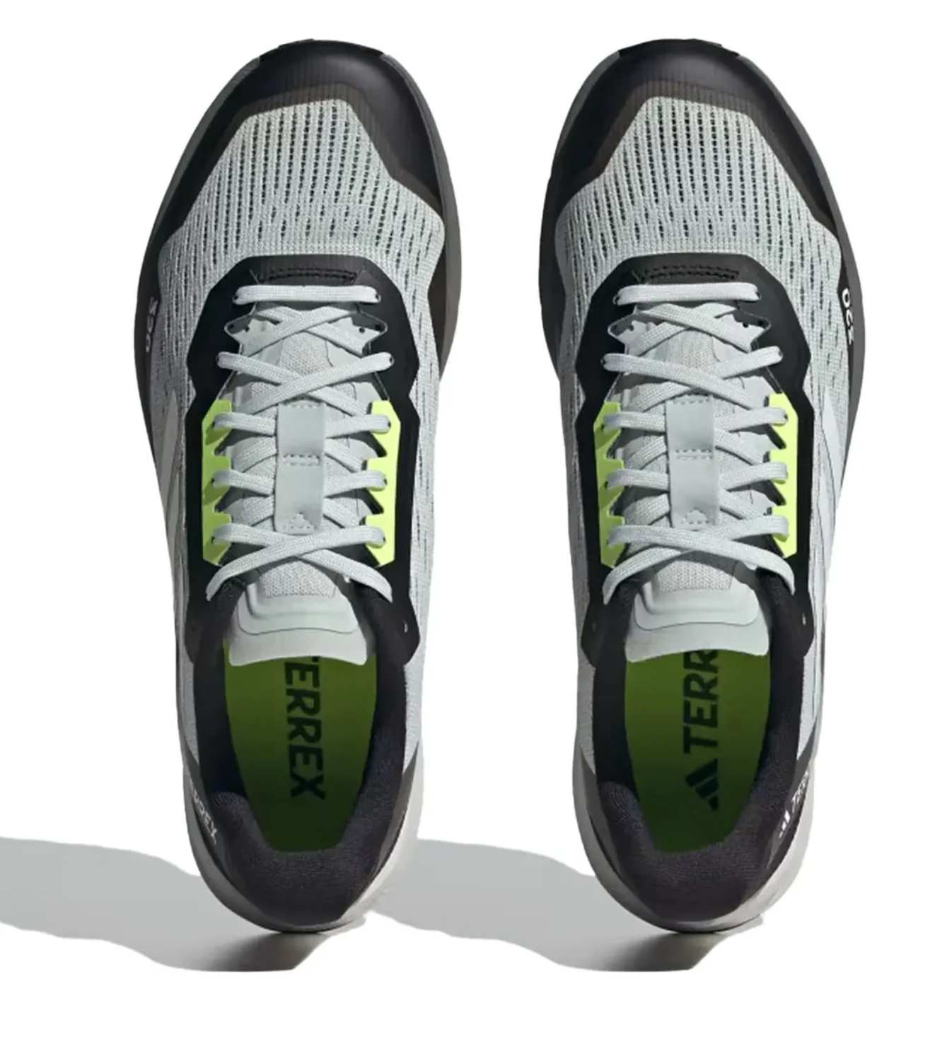 Adidas Terrex Men's Agravic Flow 2.0 Trail Running Shoes Wonder Silver / Crystal White / Lucid Lemon