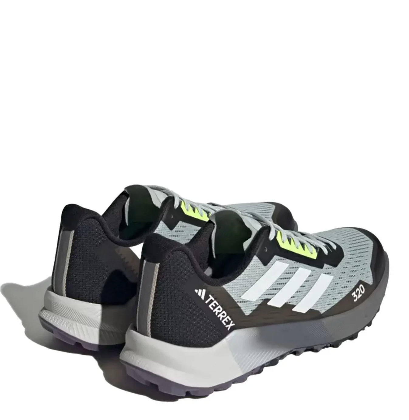 Adidas Terrex Men's Agravic Flow 2.0 Trail Running Shoes Wonder Silver / Crystal White / Lucid Lemon
