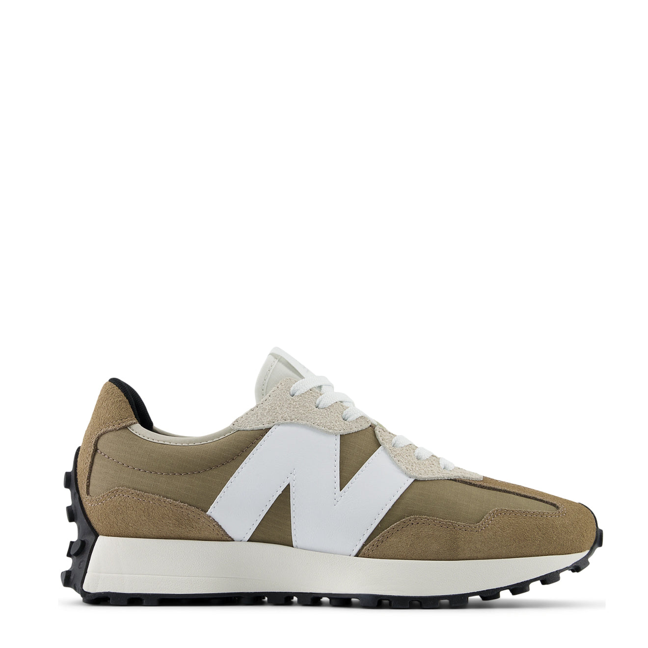 New Balance Men's 327 Trainer Mushroom / White