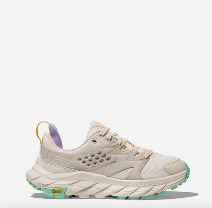 Hoka Women's Anacapa Breeze Low Trainer Alabaster / Mint Fluorite