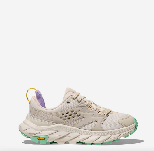 Hoka Women's Anacapa Breeze Low Trainer Alabaster / Mint Fluorite