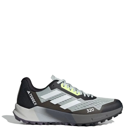 Adidas Terrex Men's Agravic Flow 2.0 Trail Running Shoes Wonder Silver / Crystal White / Lucid Lemon