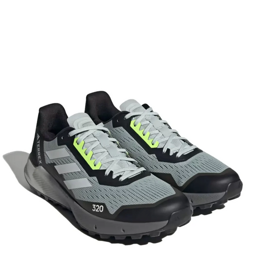 Adidas Terrex Men's Agravic Flow 2.0 Trail Running Shoes Wonder Silver / Crystal White / Lucid Lemon